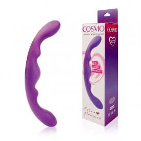 Фиолетовый двусторонний фаллоимитатор Cosmo - 26 см.