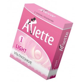 Ультратонкие презервативы Arlette Light - 3 шт.