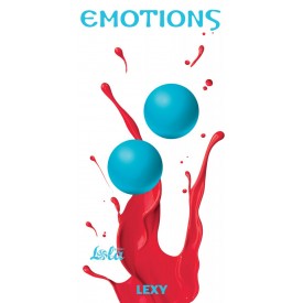 Голубые вагинальные шарики без сцепки Emotions Lexy Large